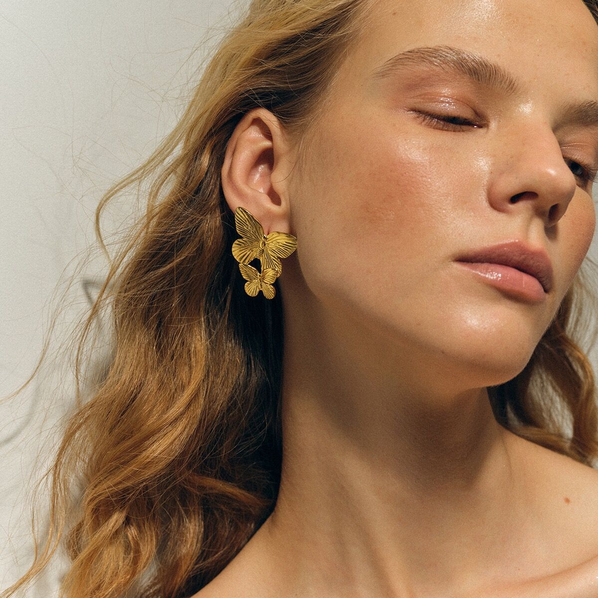 Boucles D'oreilles Plaqué Or Ogn129 thumbnail 3