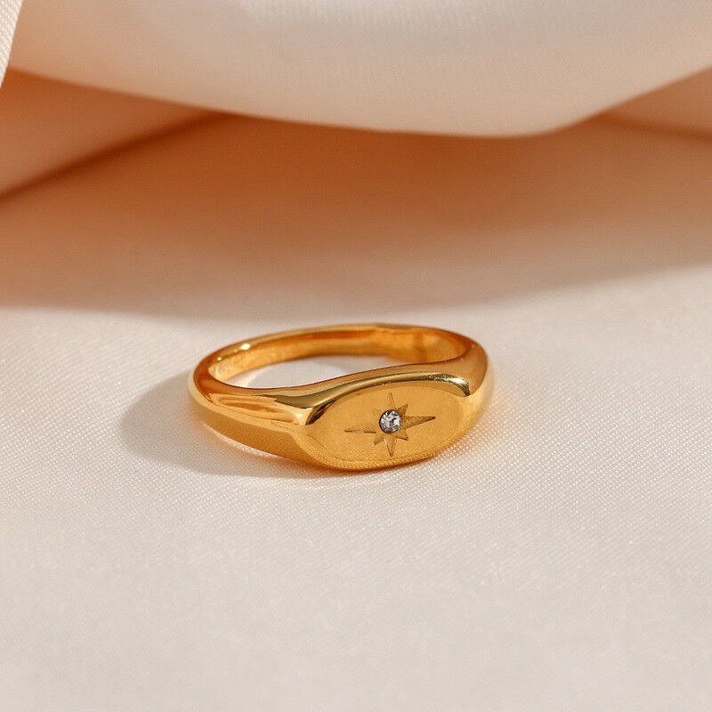 Bague Plaqué  Or Rgn037 thumbnail 3