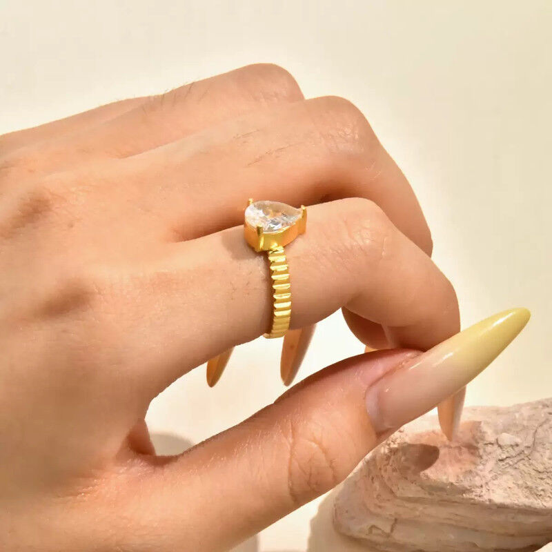 Bague Plaqué Or Rgn089 thumbnail 2