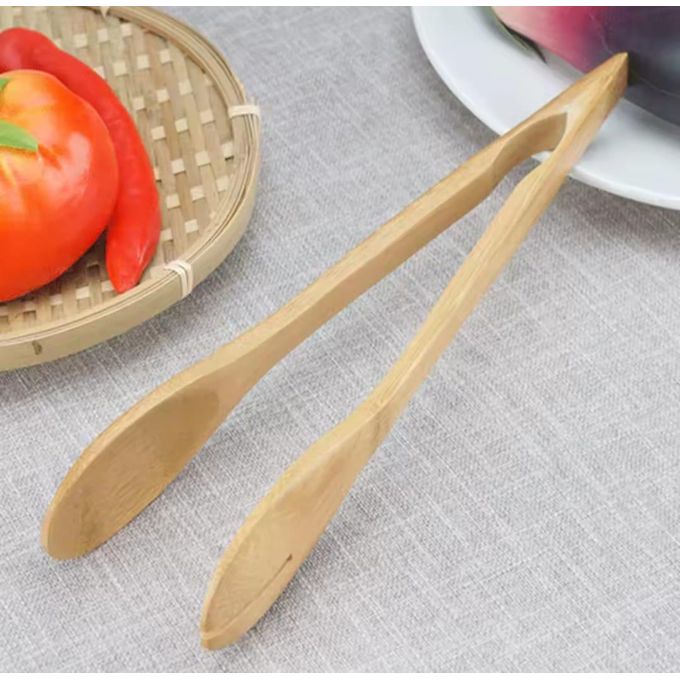 Lot De 2 Pinces De Cuisine En Bambou