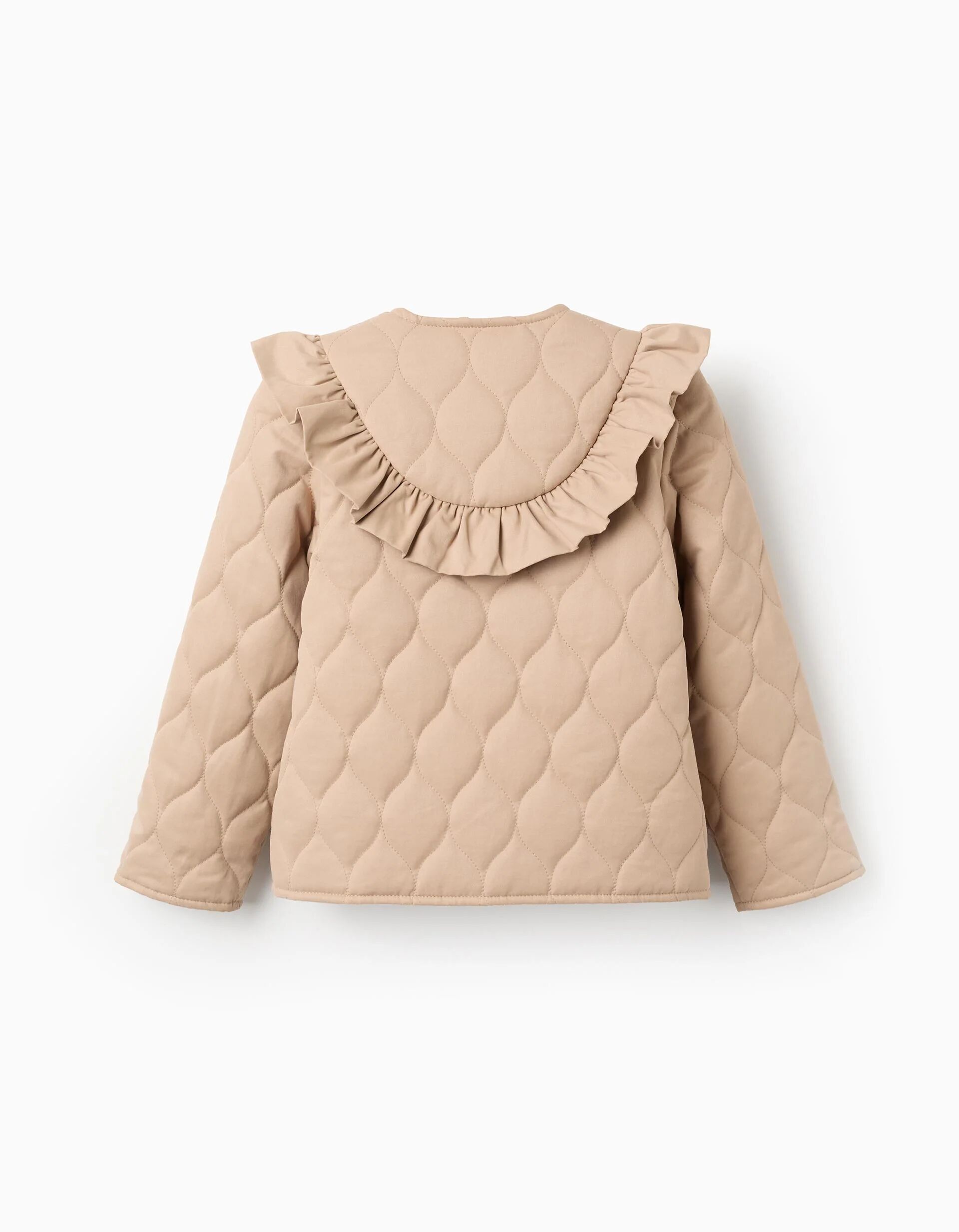 Doudoune À Volants - Beige