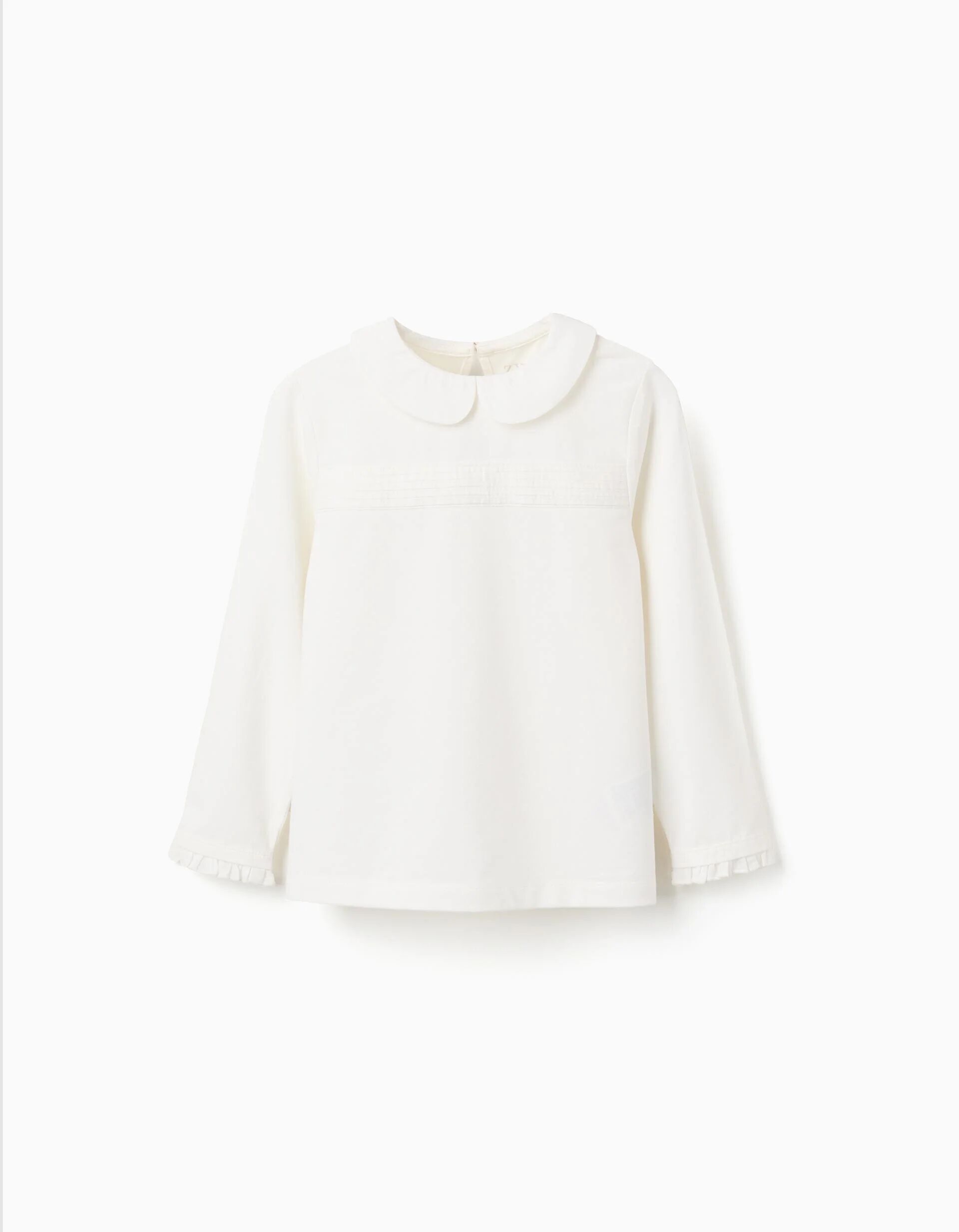 T-shirt À Manches Longues Avec Plis Et Volants