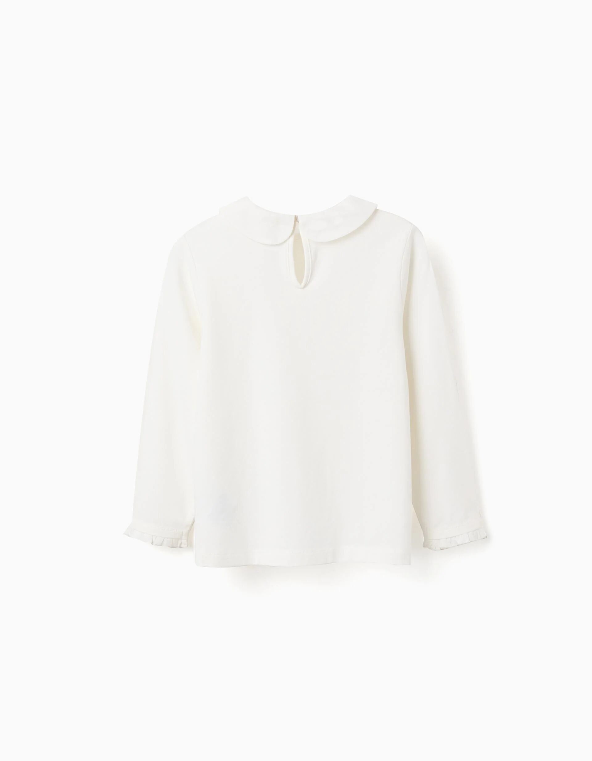 T-shirt À Manches Longues Avec Plis Et Volants