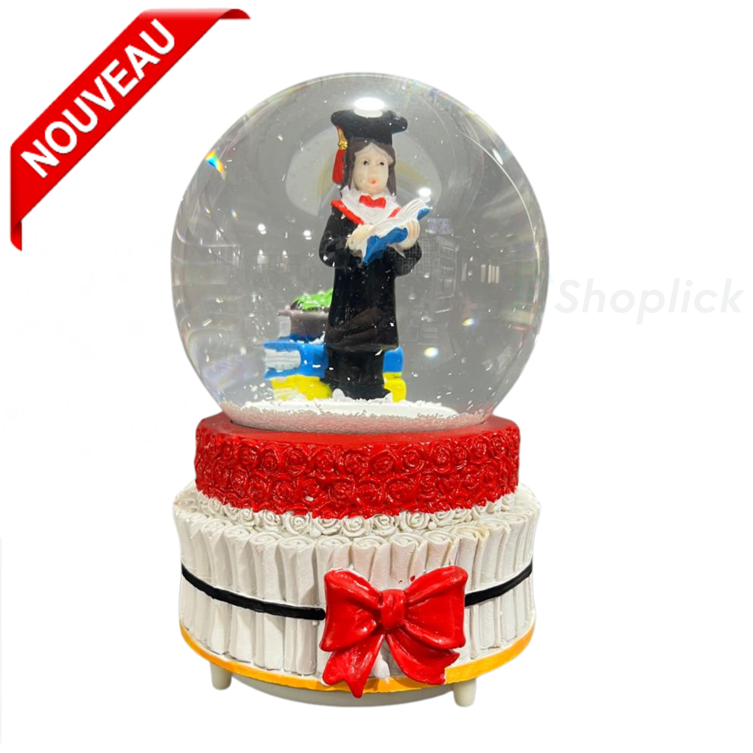 Boîte À Musique Boule À Neige En Cristal Décorative Décoration Cadeau thumbnail 3