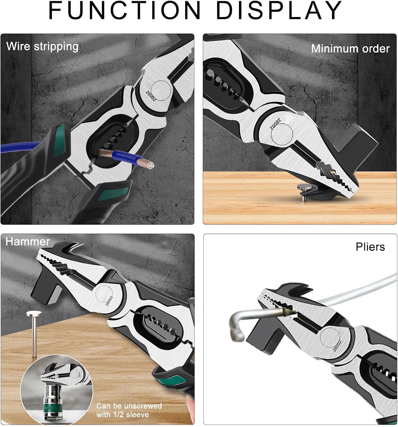 Pinces À Tête De Marteau, 23 Cm