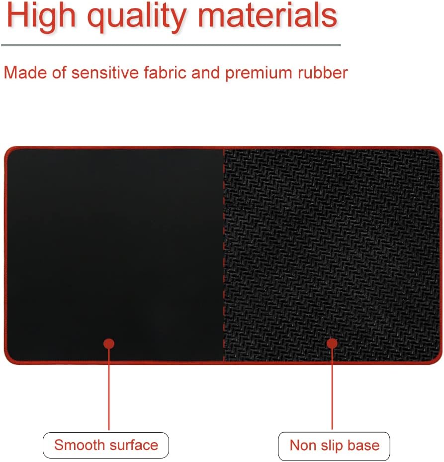 Tapis Gamer Géant 900 X 400 Mm – Idéal Pour Clavier Et Souris thumbnail 4