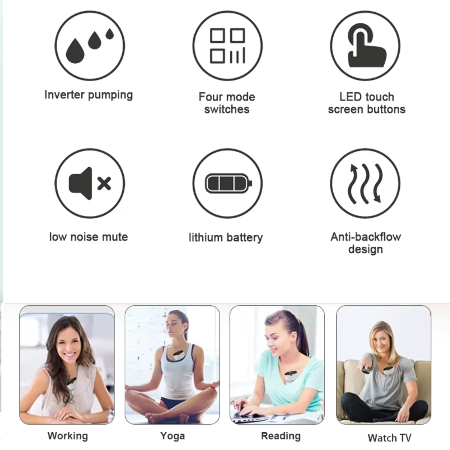 Tire Lait Electrique Portable Aspiration Automatique Biberons 180 Ml Unique Bébé Allaitement Maternel Tire-lait