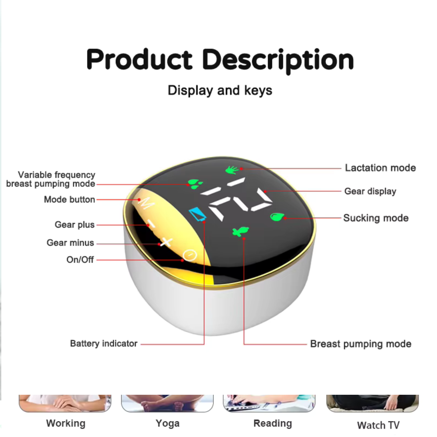 Tire Lait Electrique Portable Aspiration Automatique Biberons 180 Ml Unique Bébé Allaitement Maternel Tire-lait thumbnail 4