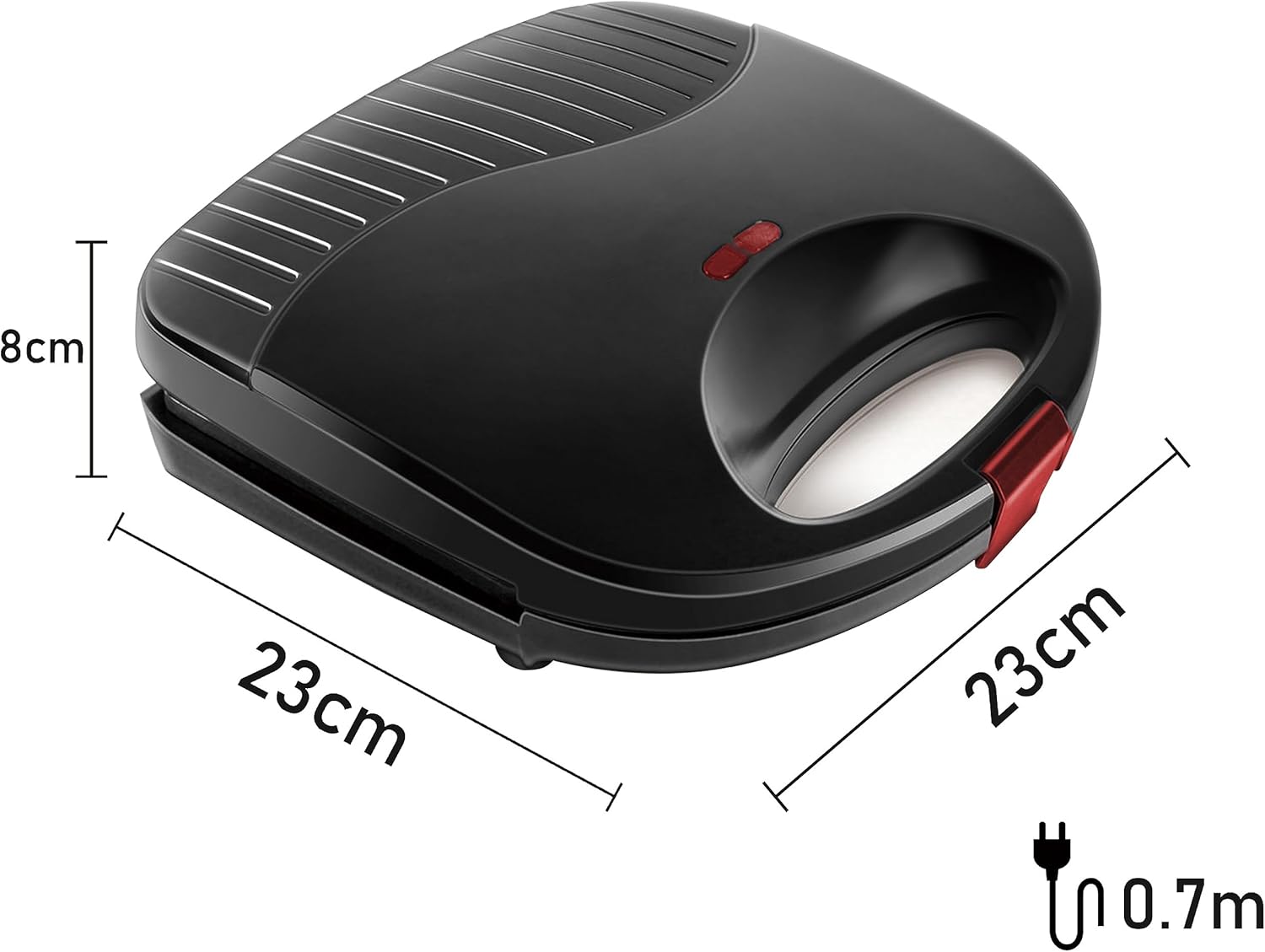 Gaufrier À 2 Gaufres 1000w – Cuisson Rapide Et Homogène thumbnail 1