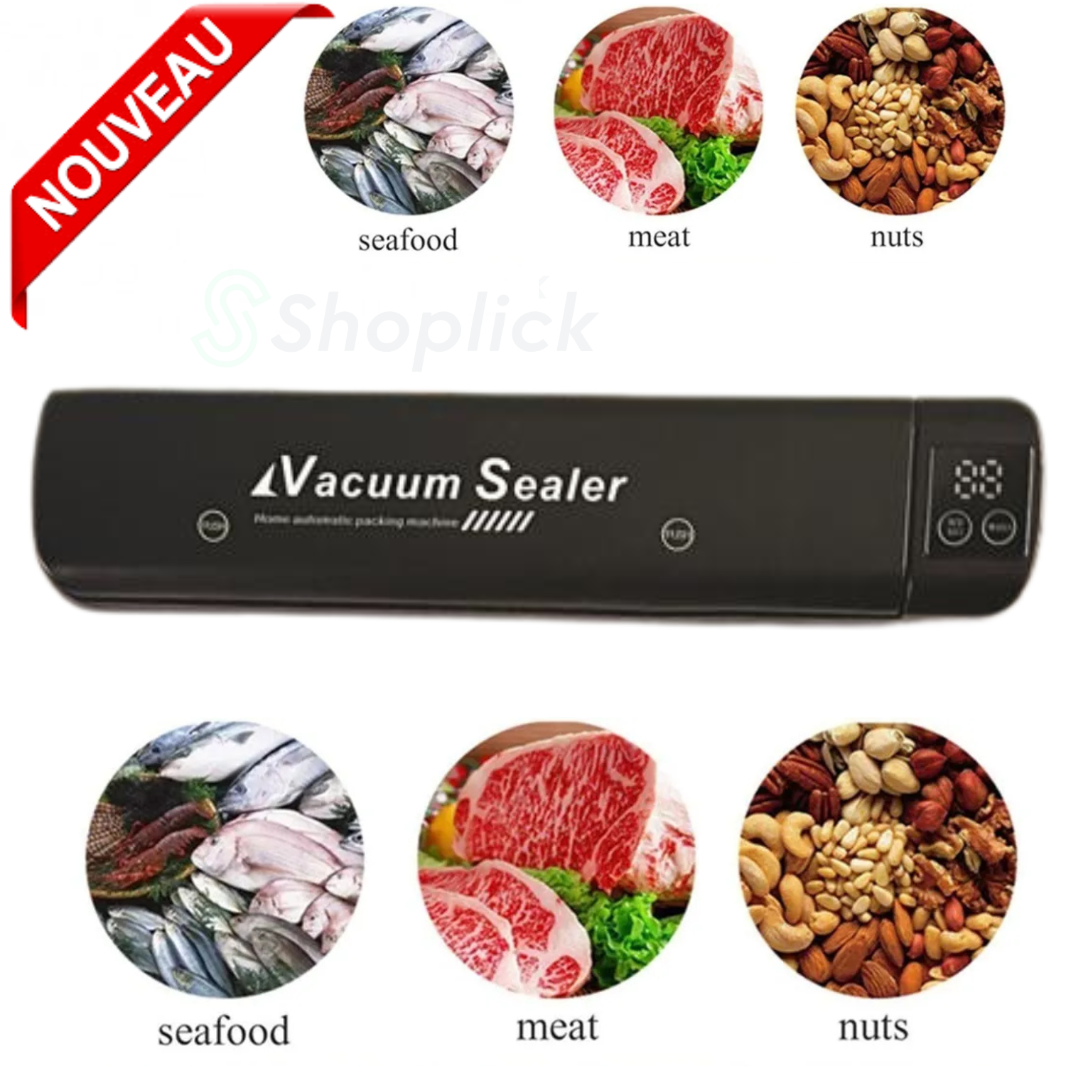 Machine De Mise Sous Vide Automatique Avec Écran – Conservation Optimale Des Aliments thumbnail 3