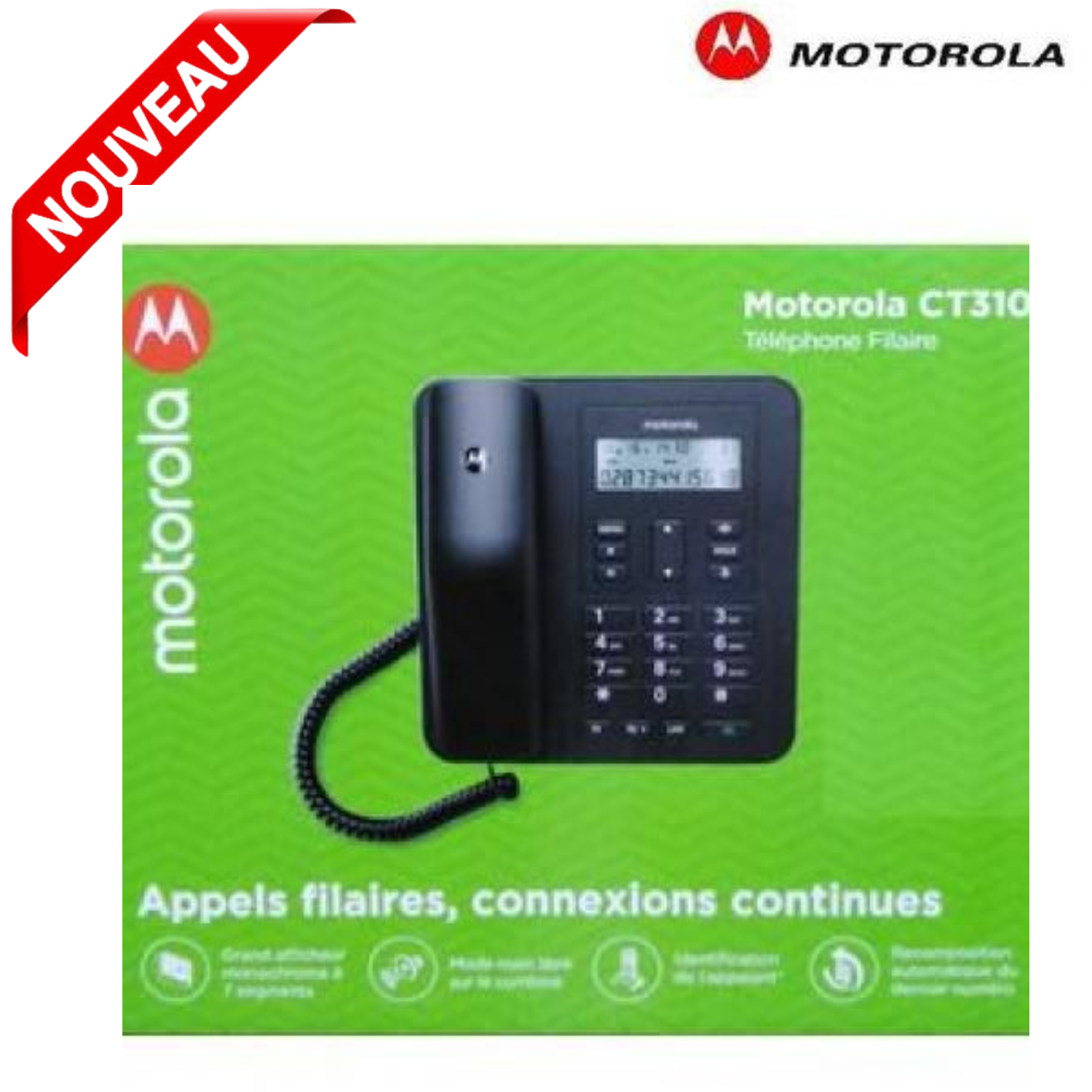 Téléphone Fixe Filaire Motorola Ct310 thumbnail 3