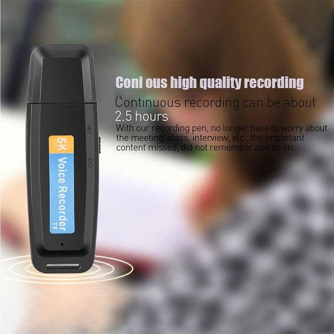 Mini Enregistreur Vocal Numérique Hd Rechargeable Par Usb thumbnail 3