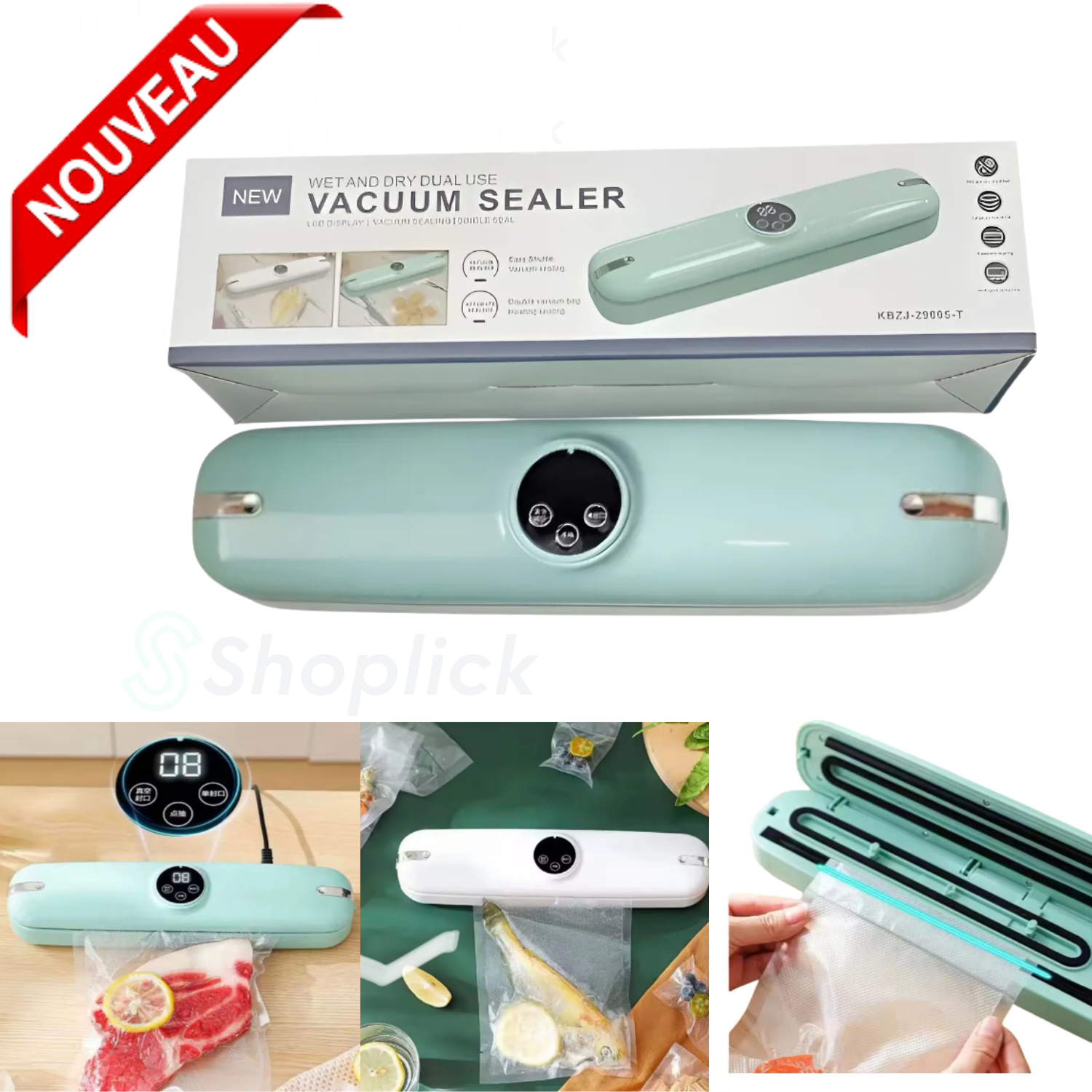 Appareil De Scellage Sous Vide Automatique Avec Écran Digital