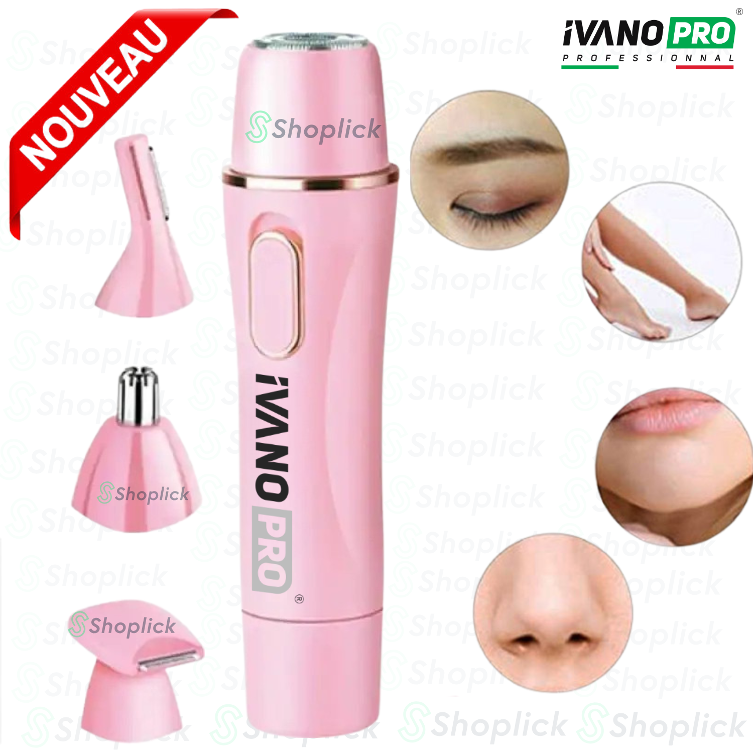 Rasage Électrique 4 En 1, Tondeuse À Sourcils Pour Femmes thumbnail 2