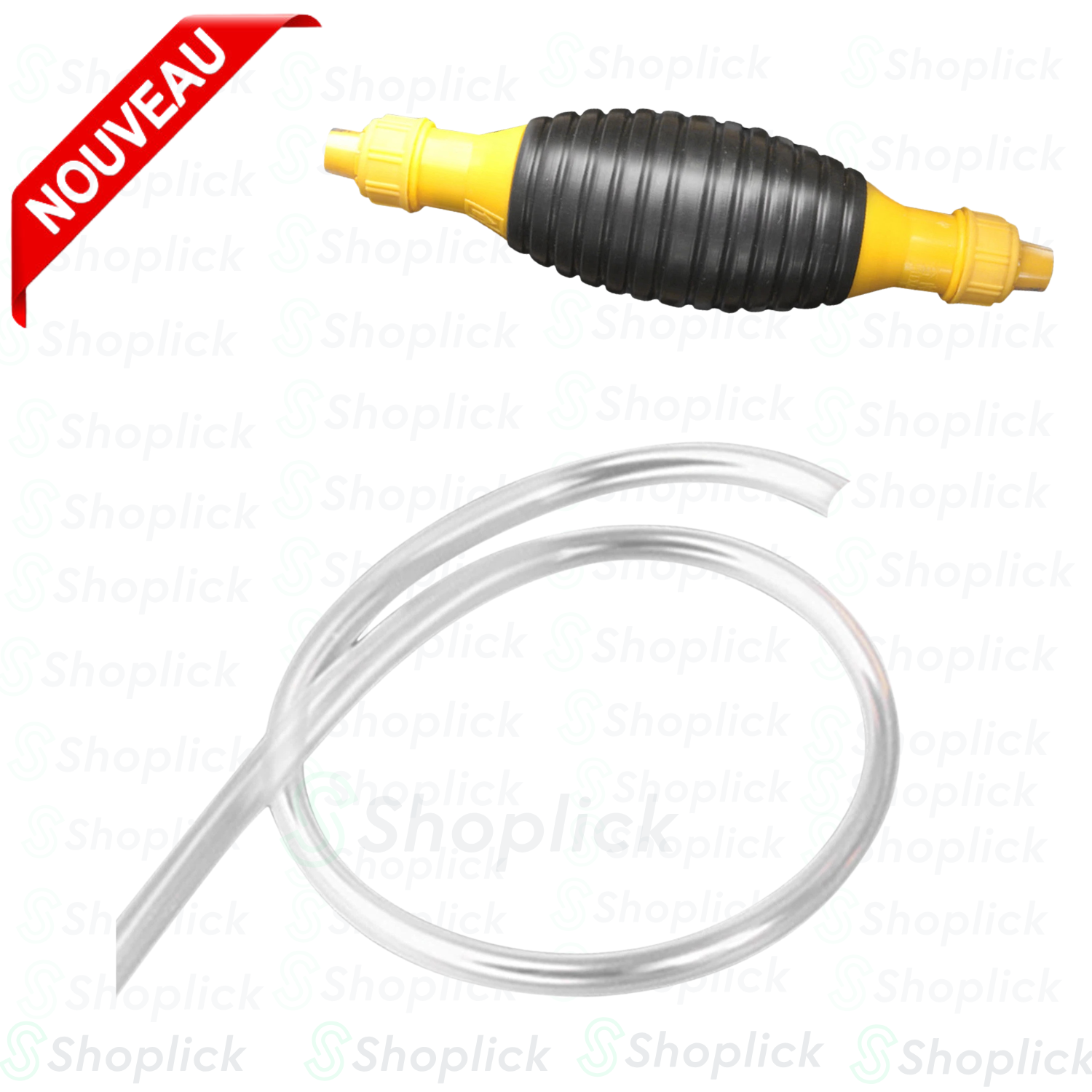 Pompe À Main À Haut Débit Essence D'amorçage À La Main Pour Essence Huile Avec Tuyau 1m