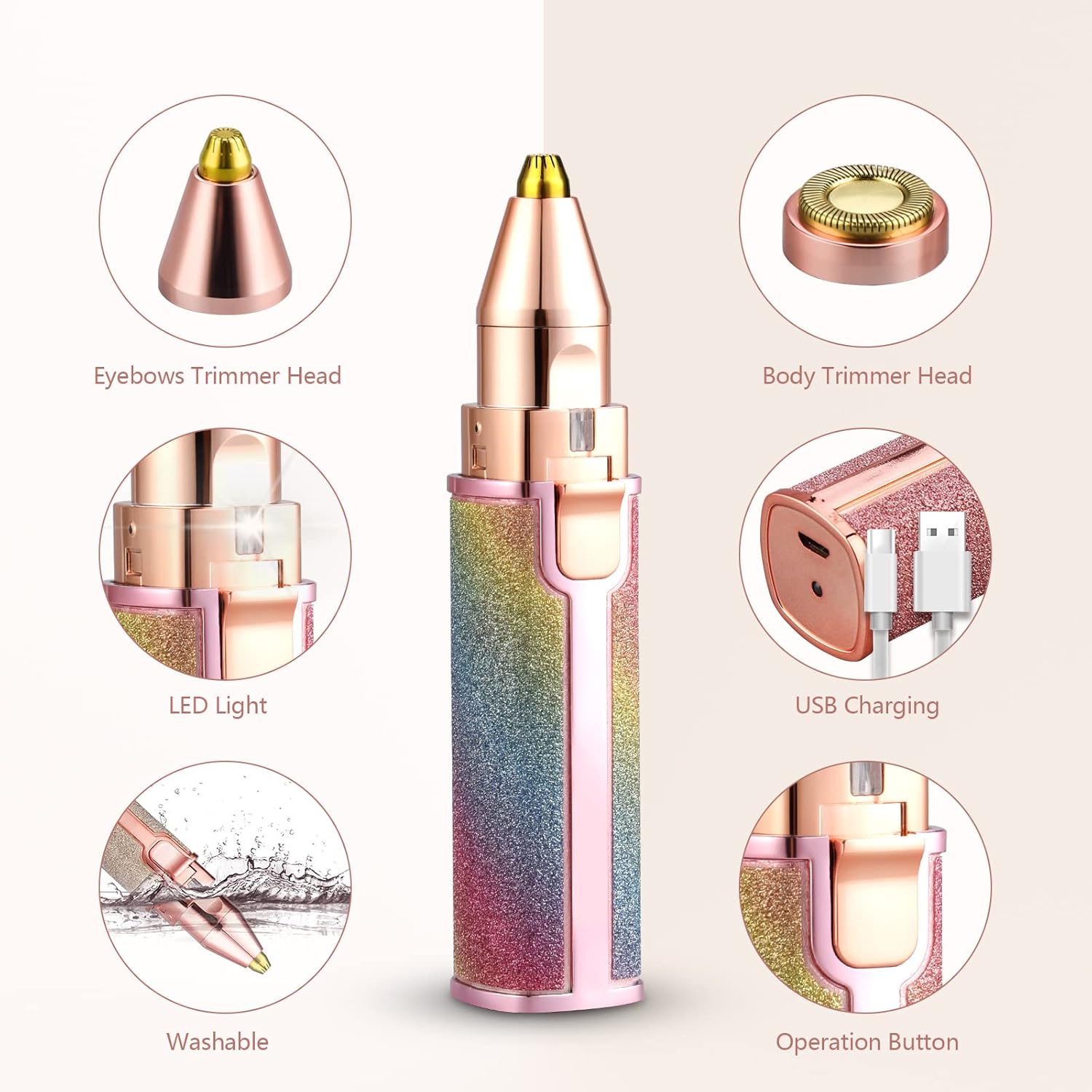 Rasoir Électrique Femme - Épilateur Usb Rechargeable 2 En 1 thumbnail 4