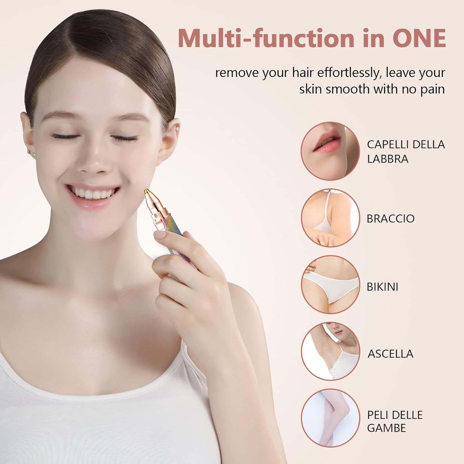 Rasoir Électrique Femme - Épilateur Usb Rechargeable 2 En 1 thumbnail 3