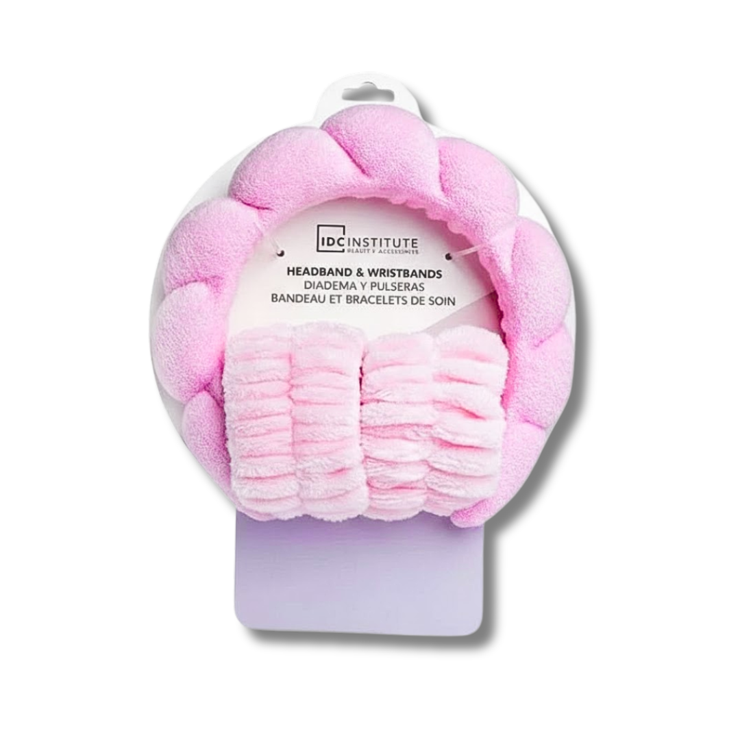 Skincare Headband And Wristband
