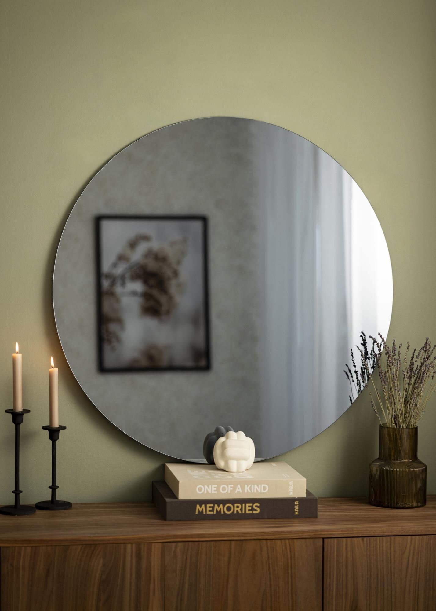 Mirror - Round - Smokey Glass - 80x1x80cm