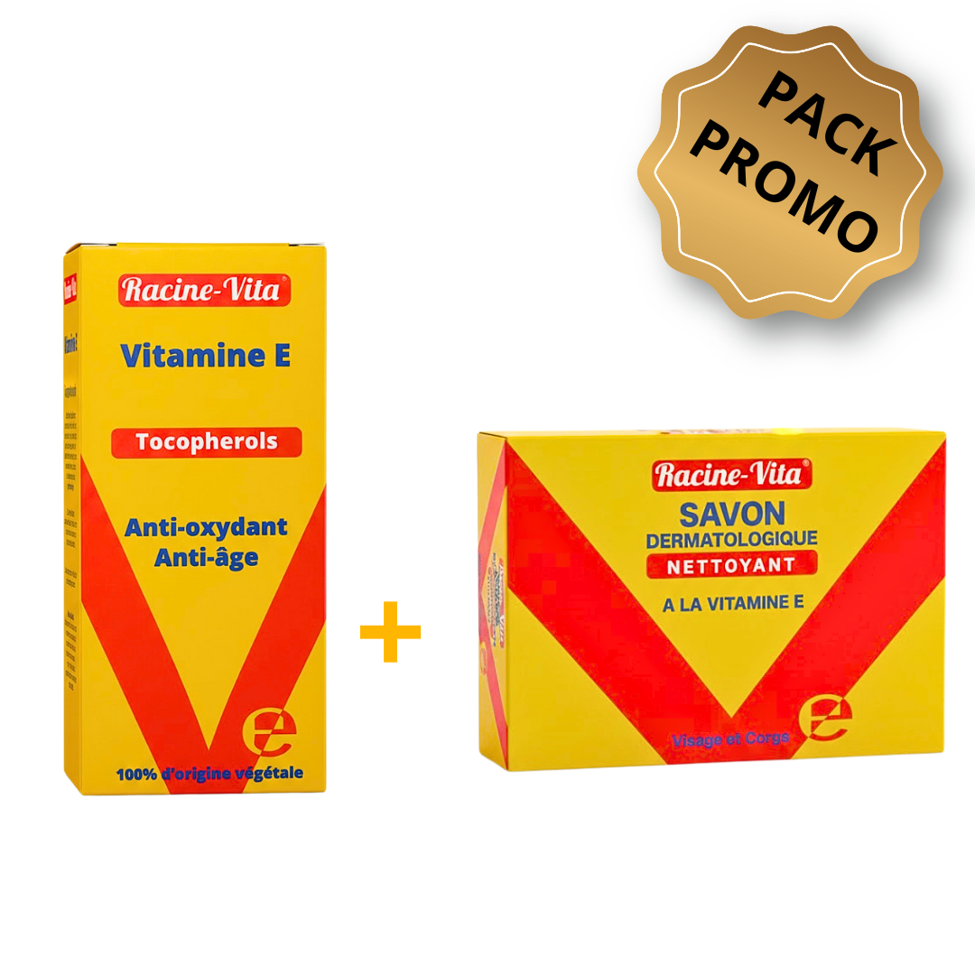 Pack Serum Vitamine E 10ml + Savon Vitamine E 80 Gramme