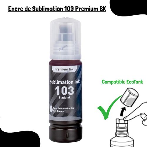 Encre De Sublimation 103 Premium Bk Noir