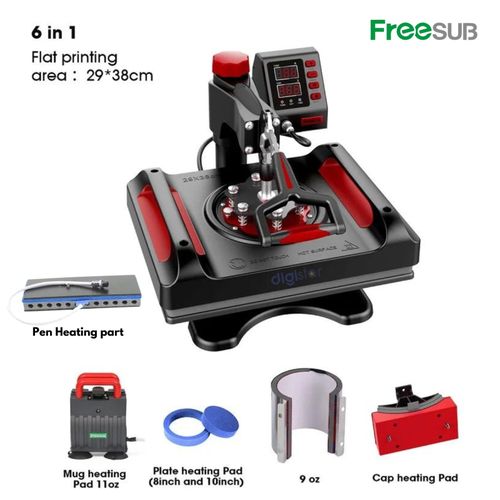 Presse À Chaud 6 In 1 A Ouverture Manuelle - P8001