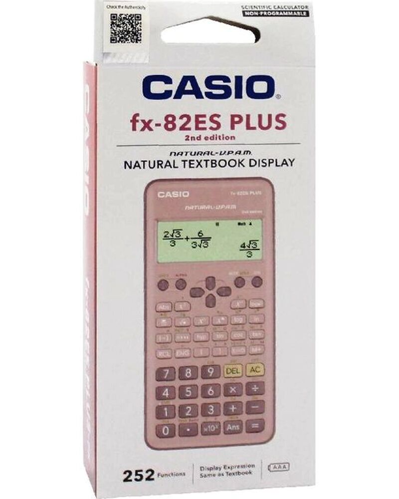 Calculatrice Originale Scientifique Fx-82es Plus 2nd Edition