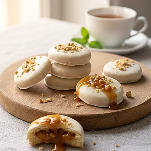 Sablé Chocolat Blanc Caramel Noix