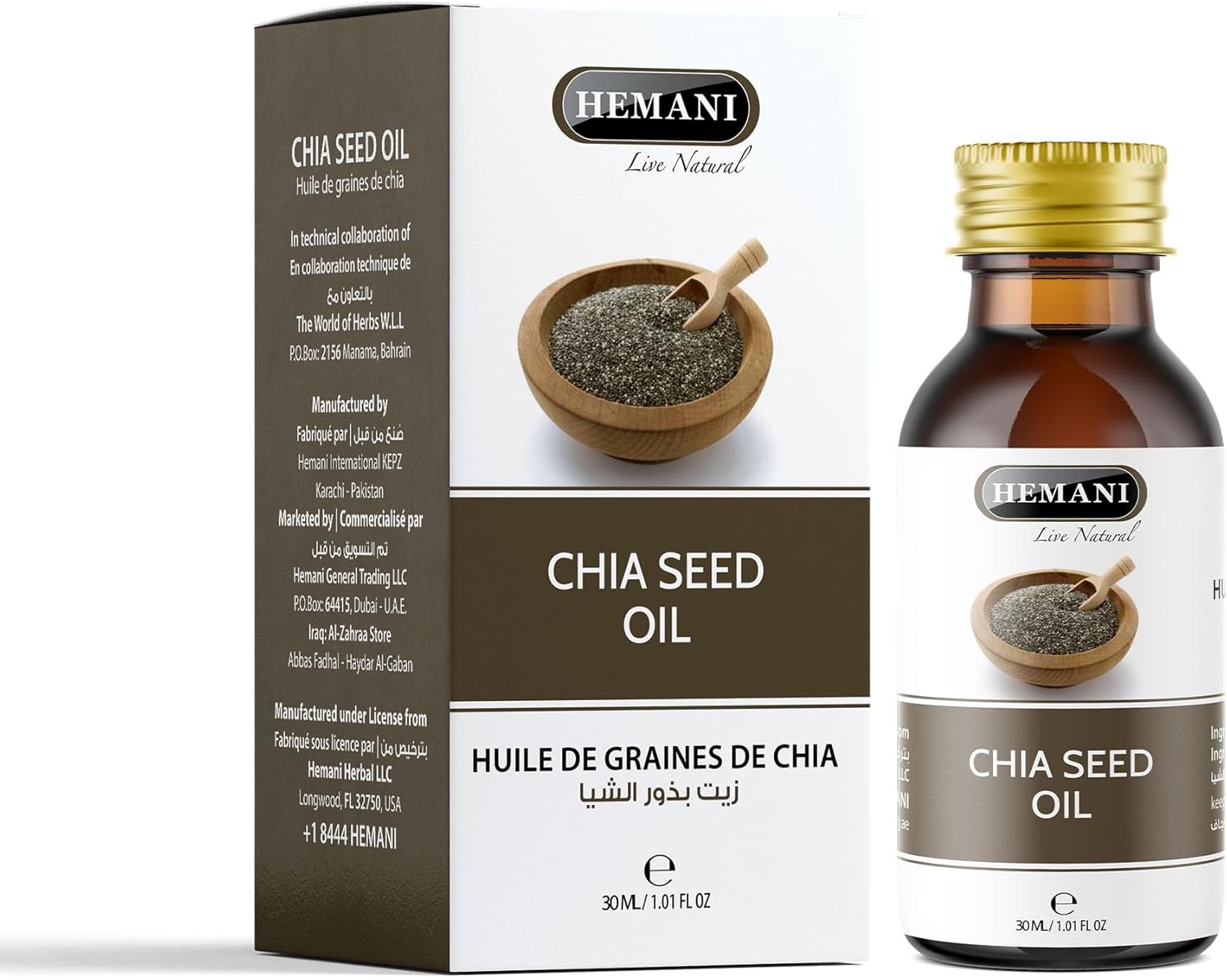 Huile De Graines De Chia 30 Ml