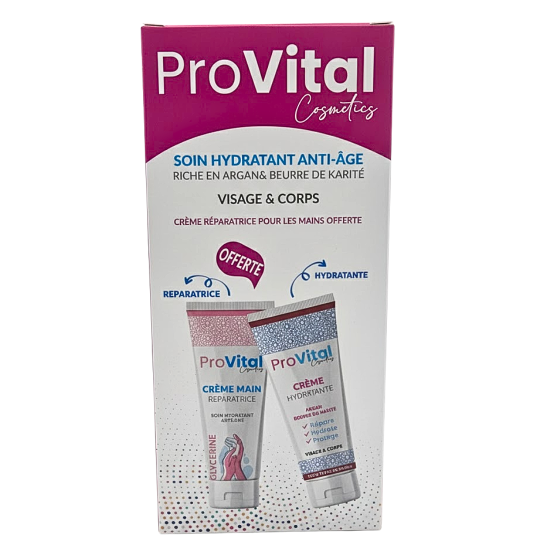 Crème Hydratante 100ml+Créme Main Réparatrice 100ml Pack