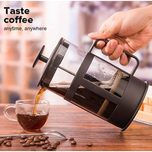 Cafetière À Piston Française, Presse À Café En Verre Borosilicate Résistant À La Chaleur Et Acier Inoxydable - 300ml thumbnail 1