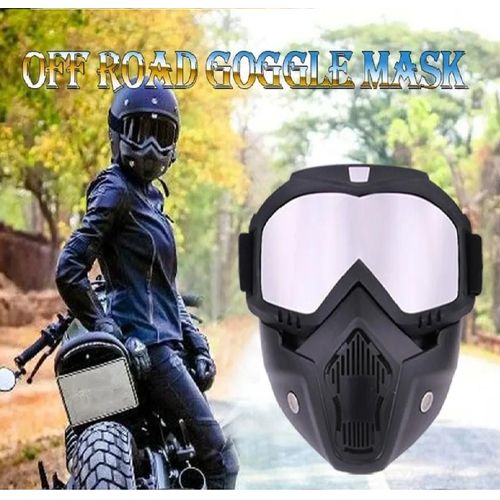 Masque De Lunettes De Moto Avec Filtre Buccal