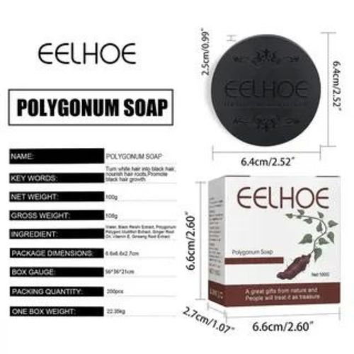 Barre De Shampoing En Polygonum Organique: Soin Naturel Pour Cheveux, 100g thumbnail 3