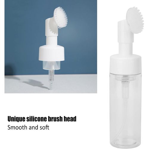 Flacon Moussant Avec Brosse En Silicone, Bouteille Vide Rechargeable Pour Nettoyant Visage thumbnail 3