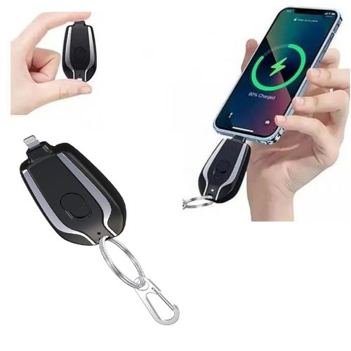 Petit Power Bank De Iphone Portable Compact Usb Avec Porte-clés thumbnail 1