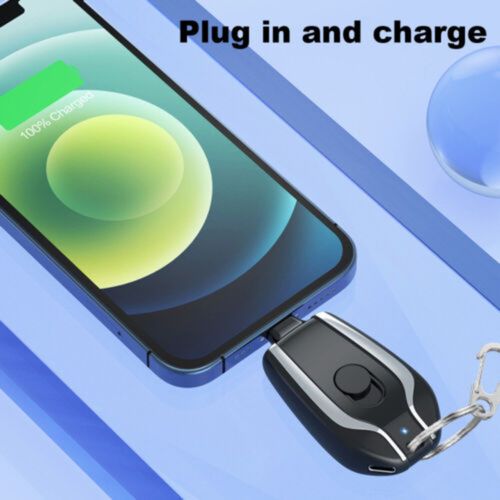 Petit Power Bank De Iphone Portable Compact Usb Avec Porte-clés thumbnail 3