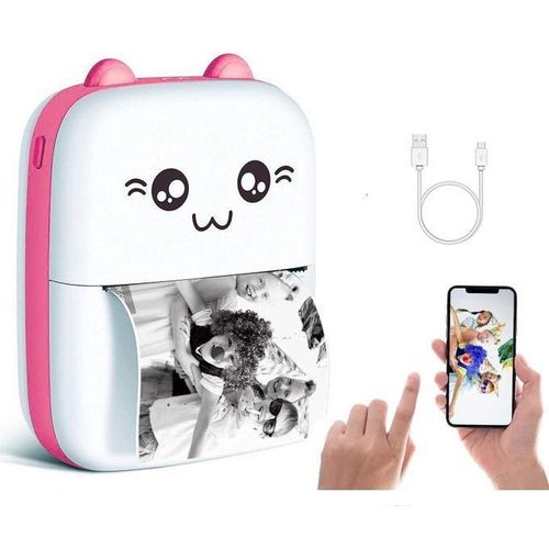 Mini Imprimante Photo Thermique, Portable Et Sans Encre, Compatible Ios/android