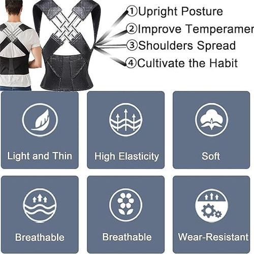 Ceinture De Posture Réglable Unisexe- Correcteur De Posture thumbnail 2