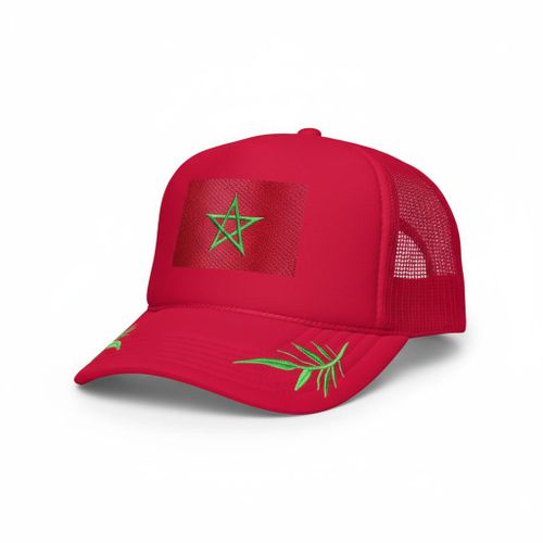 Casquette Du Maroc Tendance Unisexe Confort Et Réglable Avec Drapeau Du Maroc