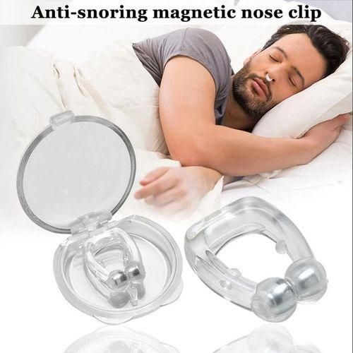 Lot De 2 Pinces Nasales Anti-ronflement En Silicone Magnétique, Améliore La Qualité Du Sommeil