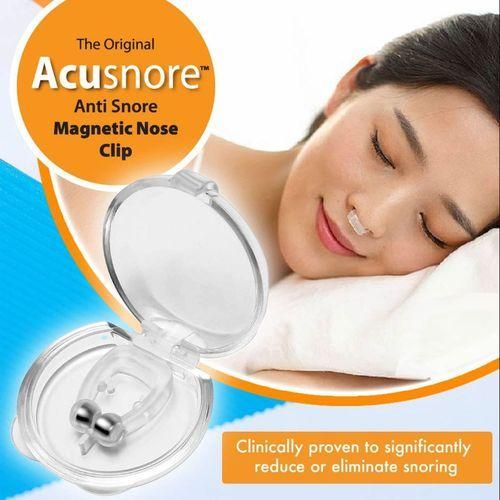 Lot De 2 Pinces Nasales Anti-ronflement En Silicone Magnétique, Améliore La Qualité Du Sommeil thumbnail 4