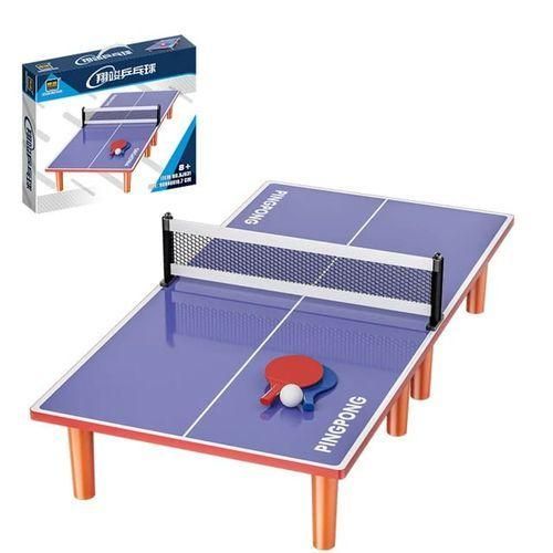 Mini Table De Ping-pong En Bois, Jeu De Tennis De Table Portable Pour Toute La Famille