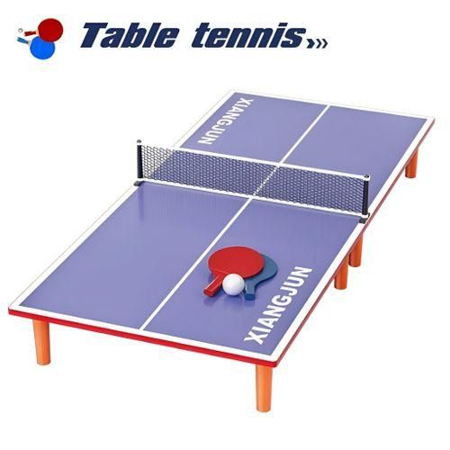 Mini Table De Ping-pong En Bois, Jeu De Tennis De Table Portable Pour Toute La Famille thumbnail 4