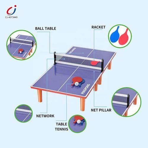 Mini Table De Ping-pong En Bois, Jeu De Tennis De Table Portable Pour Toute La Famille