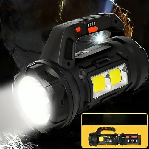 Lampe De Poche Multifonction Avec Kit De D'outils Intégré, Charge Type-c, Pour Camping Et Entretien thumbnail 3