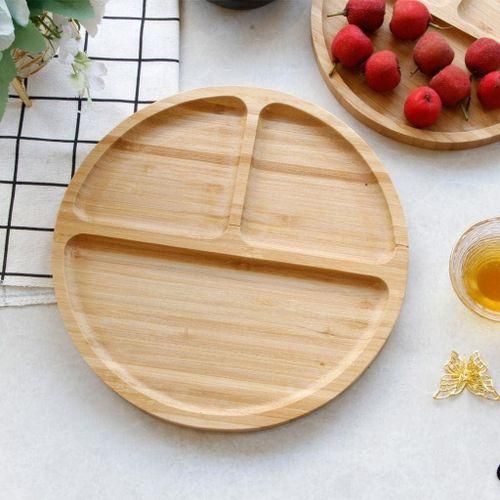 Assiette De Service En Bambou Rond thumbnail 4