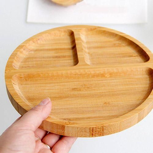 Assiette De Service En Bambou Rond