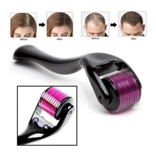 Pack Huile Croissance Barbe + Derma roller, Accélérateur Naturel De Pousse Barbe & Cheveux