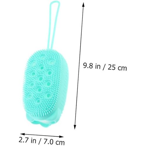 Brosse De Bain En Silicone Avec Crochet, Masseur Pour Shampoing Et Nettoyage, Pour Enfants Et Adultes thumbnail 3