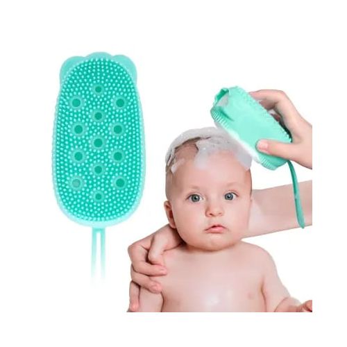 Brosse De Bain En Silicone Avec Crochet, Masseur Pour Shampoing Et Nettoyage, Pour Enfants Et Adultes